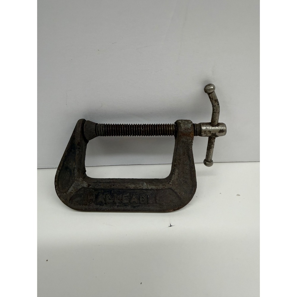 Vintage Fuller Malleable Iron C-Clamp 4.5 Inch Heavy Duty Industrial Tool